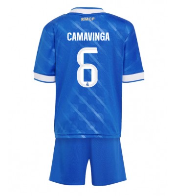 Real Madrid Eduardo Camavinga #6 Tredjetrøje Børn 2025-26 Kortærmet (+ Korte bukser)